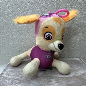 $14 🌙 SKYE Paw Patrol Plush Stuffed Animal Backpack‎ Keychain Clip Plush Zipper